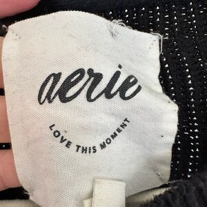 Aerie Sluchy Black Knit Sweater